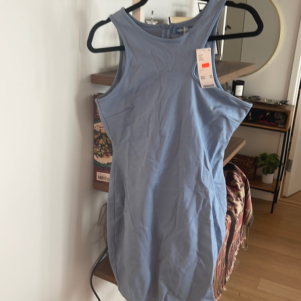New with tag- Mini bodycon blue dress with cutout - Urban Outfitters
